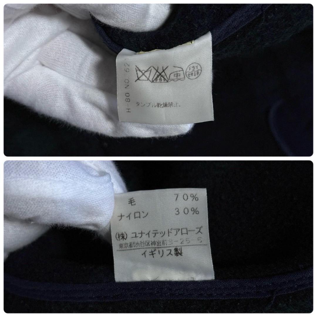 英国製 UNITED ARROWS ダッフルコート ネイビー Lサイズ