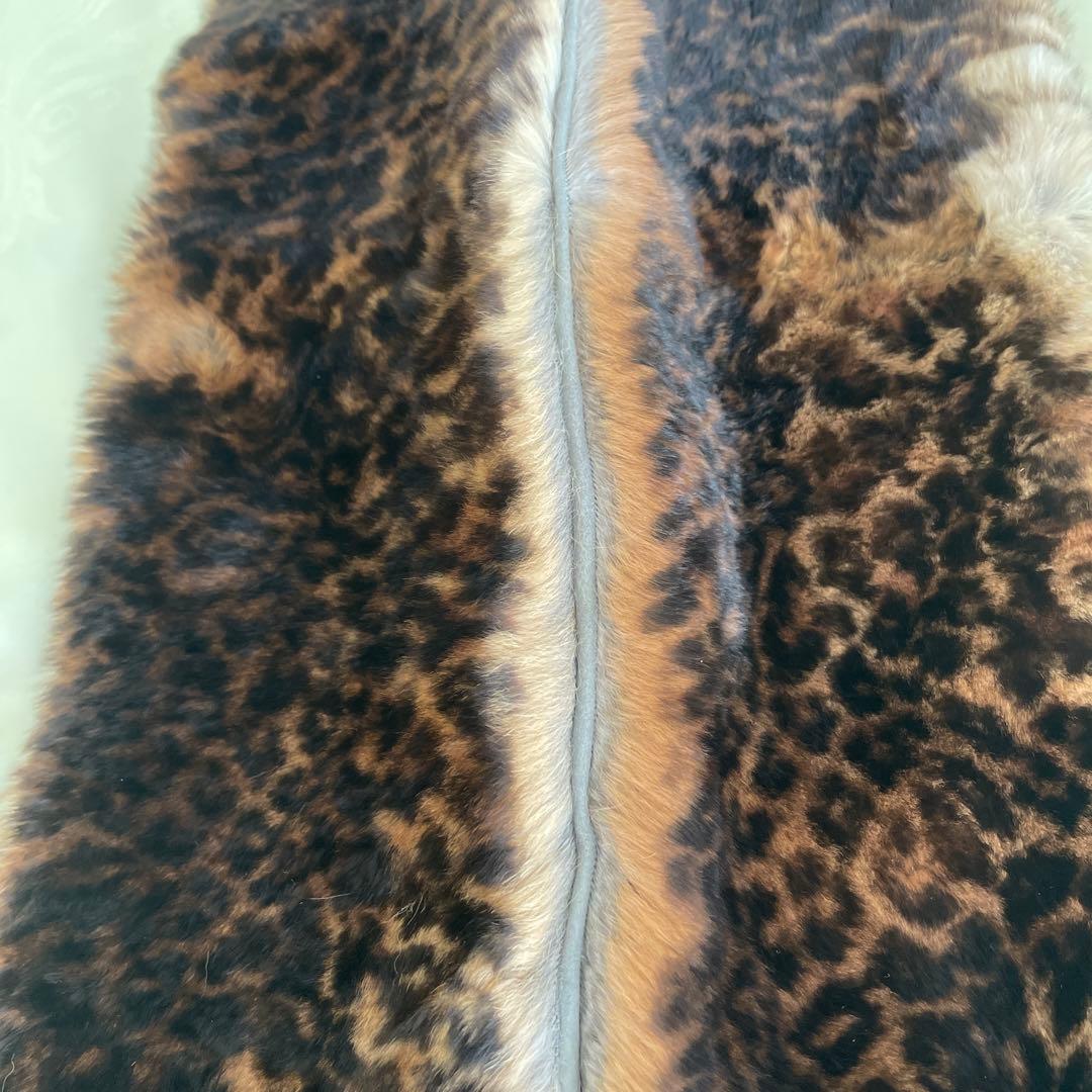 ✨FENDI✨ミンク&カシミヤ　レオパード柄✨キャンディストール