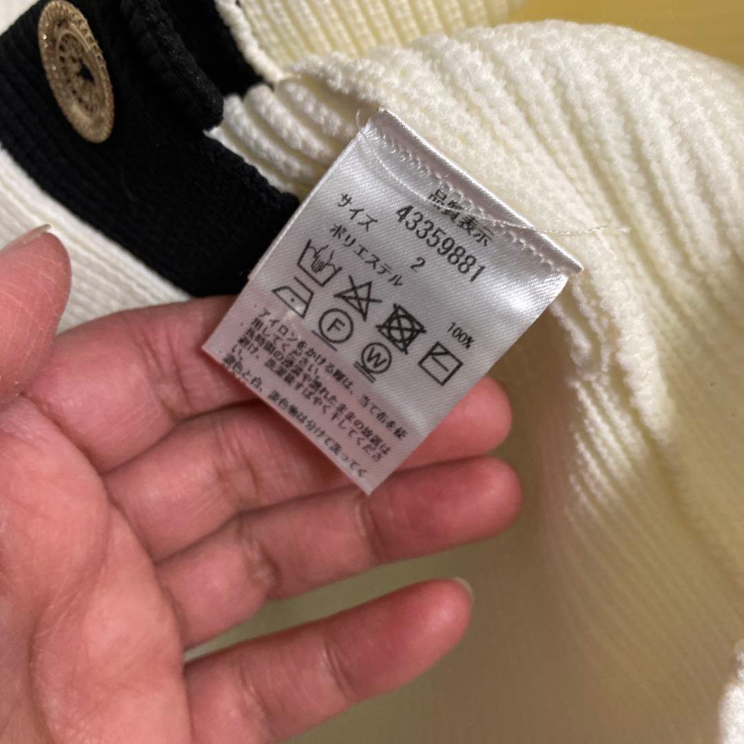 新品未使用　ジャスグリッティー　バイカラーカーディガン2