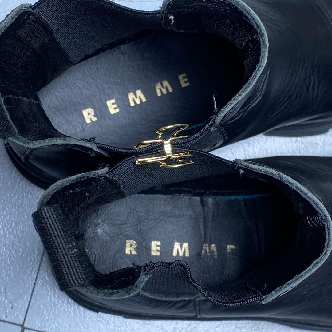 希少♡REMME サイドゴアブーツ 厚底 プレーントゥ チェルシーブーツ