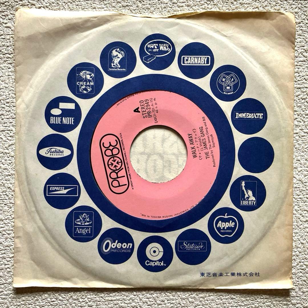 ジェイムス•ギャング　ウォーク•アウェイ　7㌅レコード