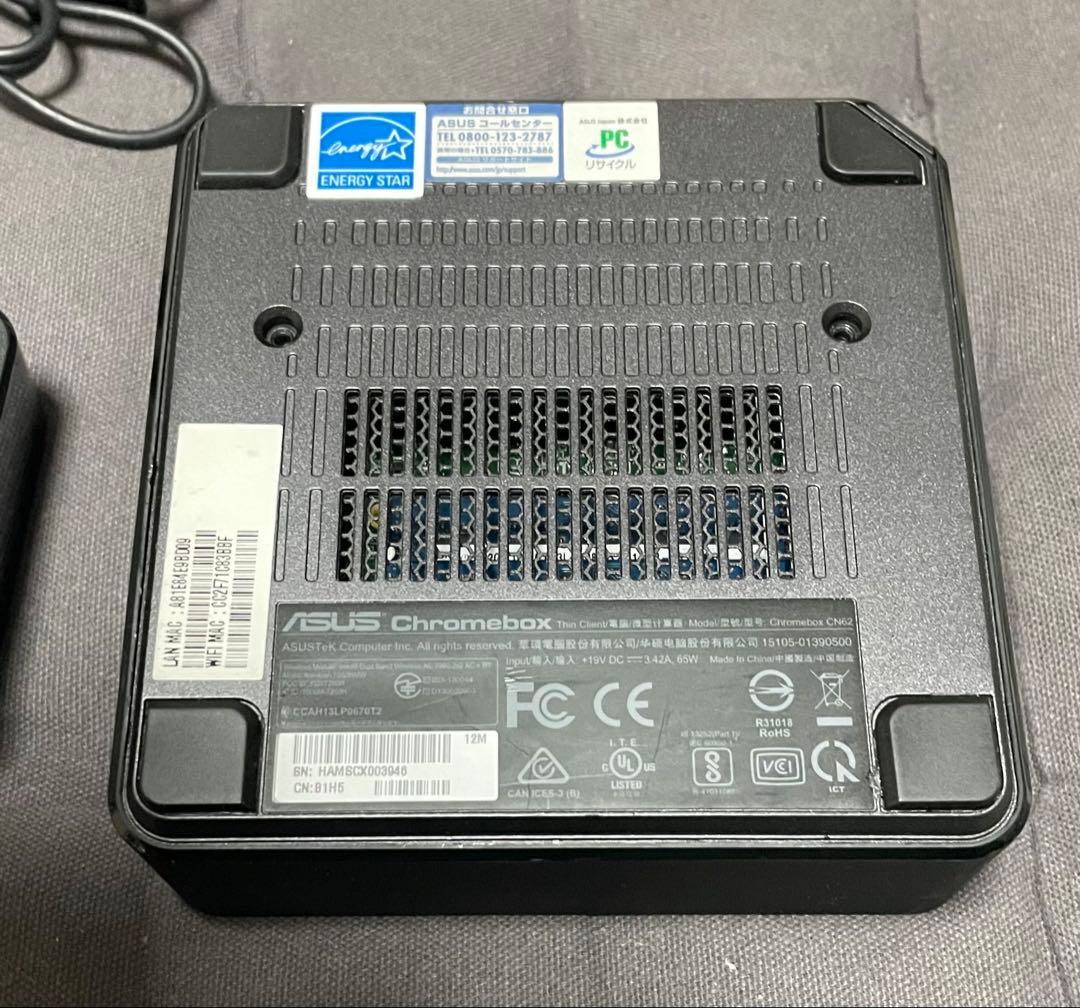 ミニPC ASUS Chromebox2 CN62 i7 5500U SSD32GB