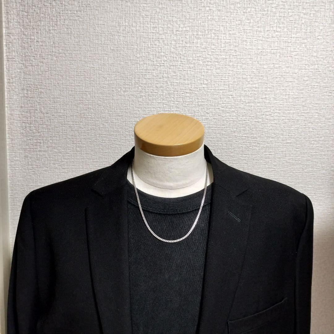 エンポリオ アルマーニ 喜平 ネックレス シルバー925 EA 50cm