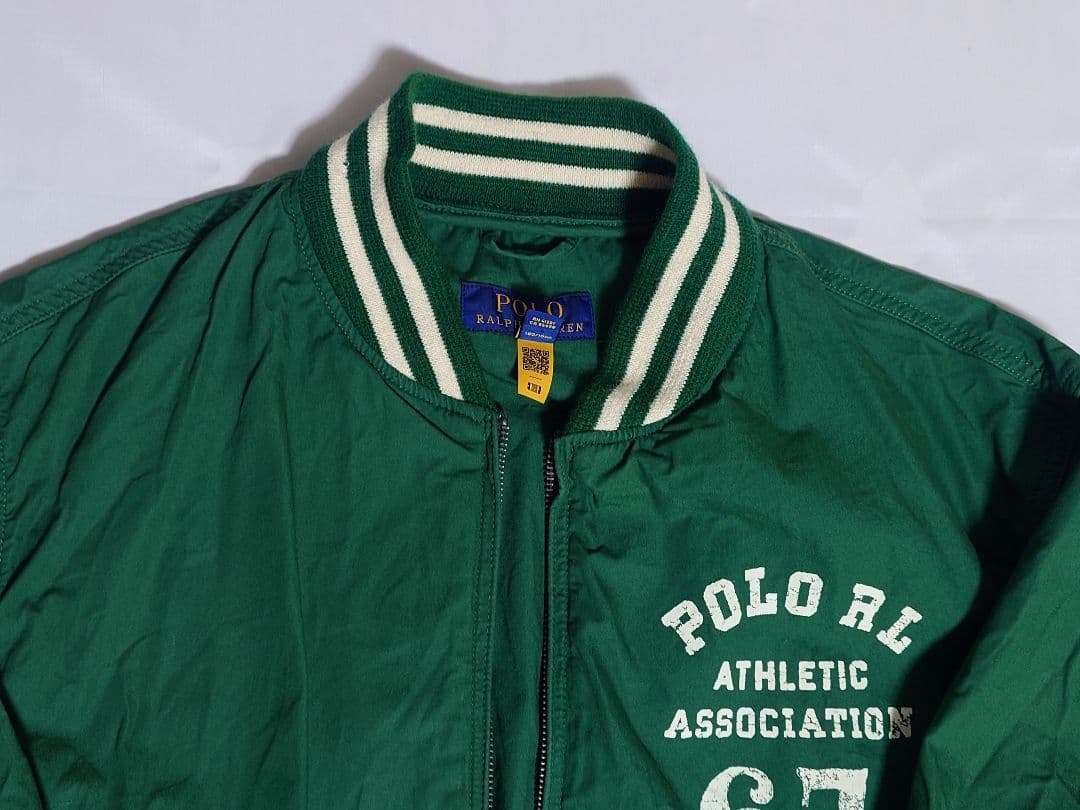 Polo Ralph Lauren Lサイズ　グリーン　ベースボールジャケット