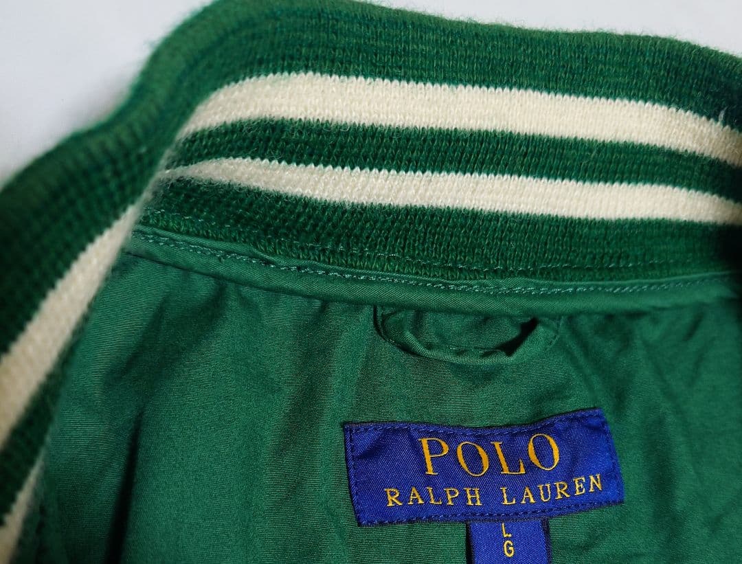 Polo Ralph Lauren Lサイズ　グリーン　ベースボールジャケット
