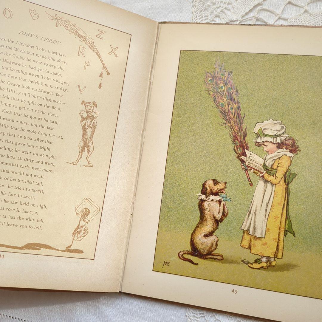 稀少1880アンティーク絵本 児童書 洋書古書 ヴィクトリアン 初版本