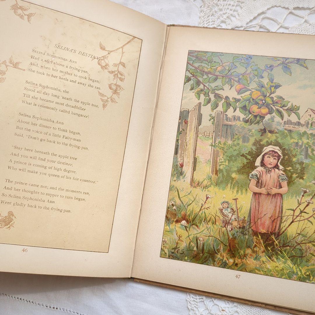 稀少1880アンティーク絵本 児童書 洋書古書 ヴィクトリアン 初版本
