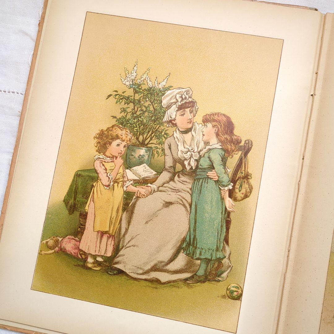 稀少1880アンティーク絵本 児童書 洋書古書 ヴィクトリアン 初版本