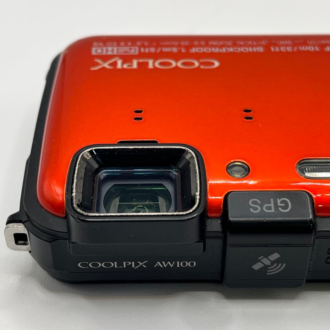 Nikon COOLPIX AW100 オレンジ 防水 デジタルカメラ GPS
