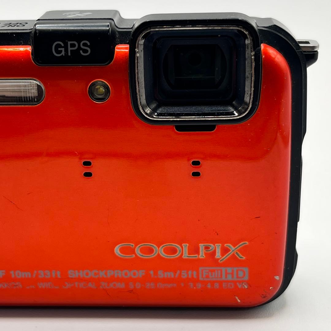 Nikon COOLPIX AW100 オレンジ 防水 デジタルカメラ GPS