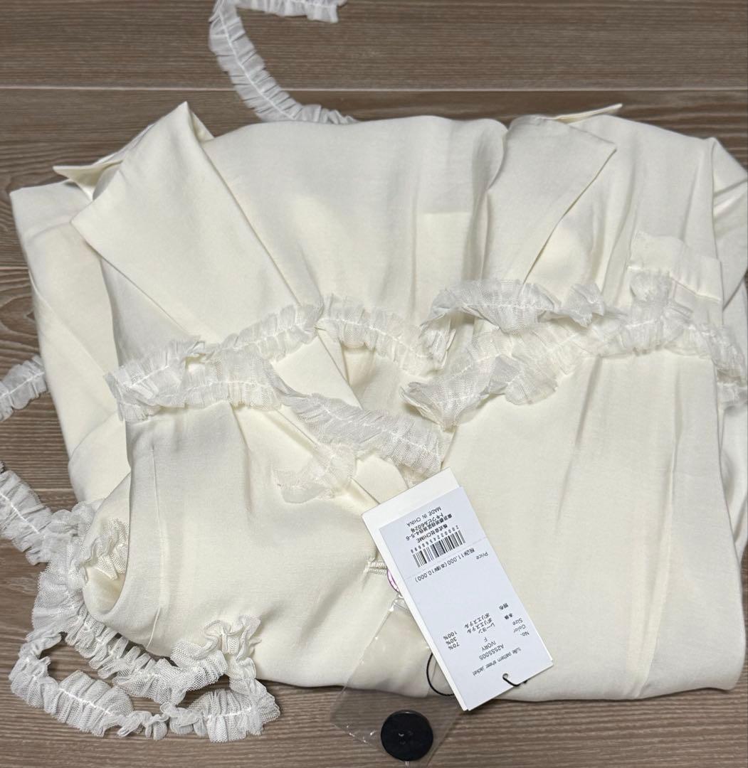 ジャケット・アウター tulle pattern sheer jacket andequal