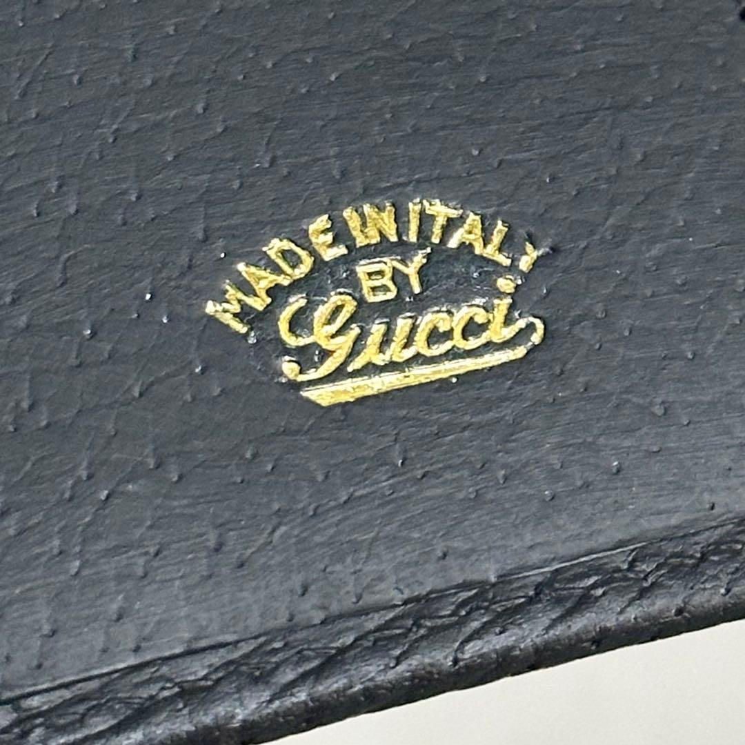 GUCCI 折り財布　GGスプリーム　シェリーライン　インターロッキング