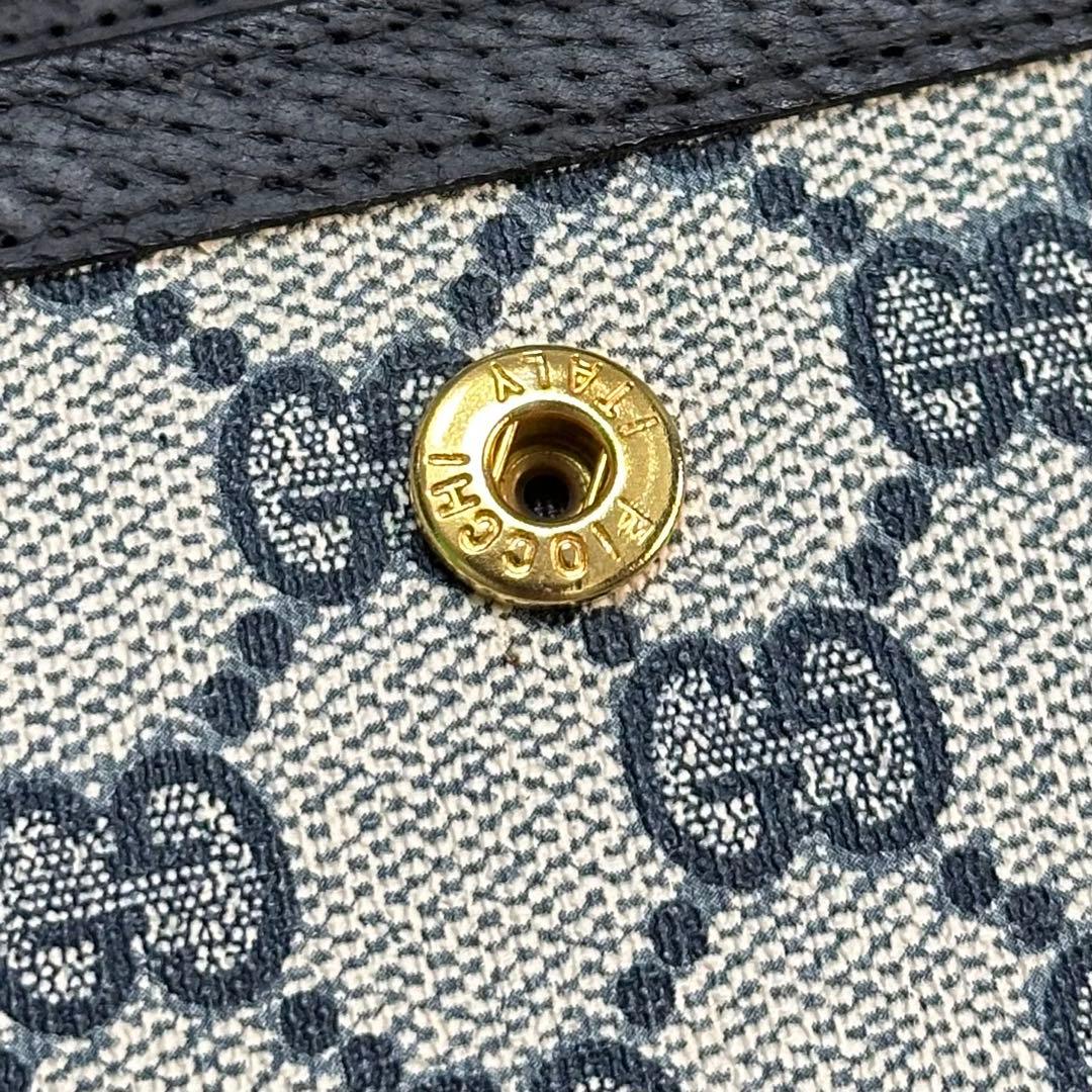 GUCCI 折り財布　GGスプリーム　シェリーライン　インターロッキング
