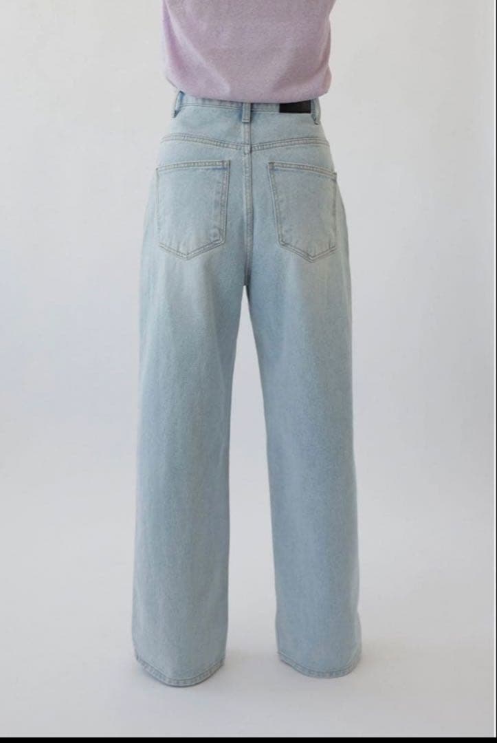 na.e Wide Loose Jeans_Light Blue Mサイズ