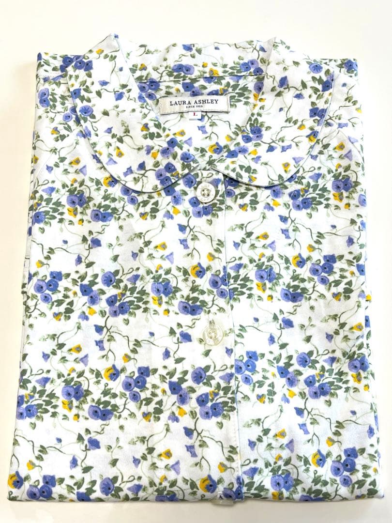 新品・16,500円☆LAURA ASHLEY/パジャマ 長袖 長丈パンツ◎L