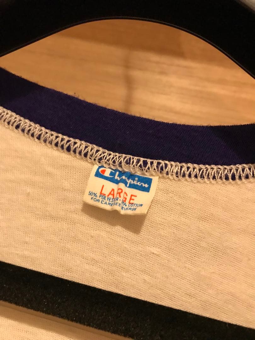 【希少 70s】チャンピオン バータグ リンガー Tシャツ トリム USA製