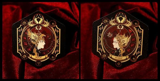 【正規品ルノルマンカード】2000個限定制作✨珍しい六角形型✨漆黒の鴉のカード