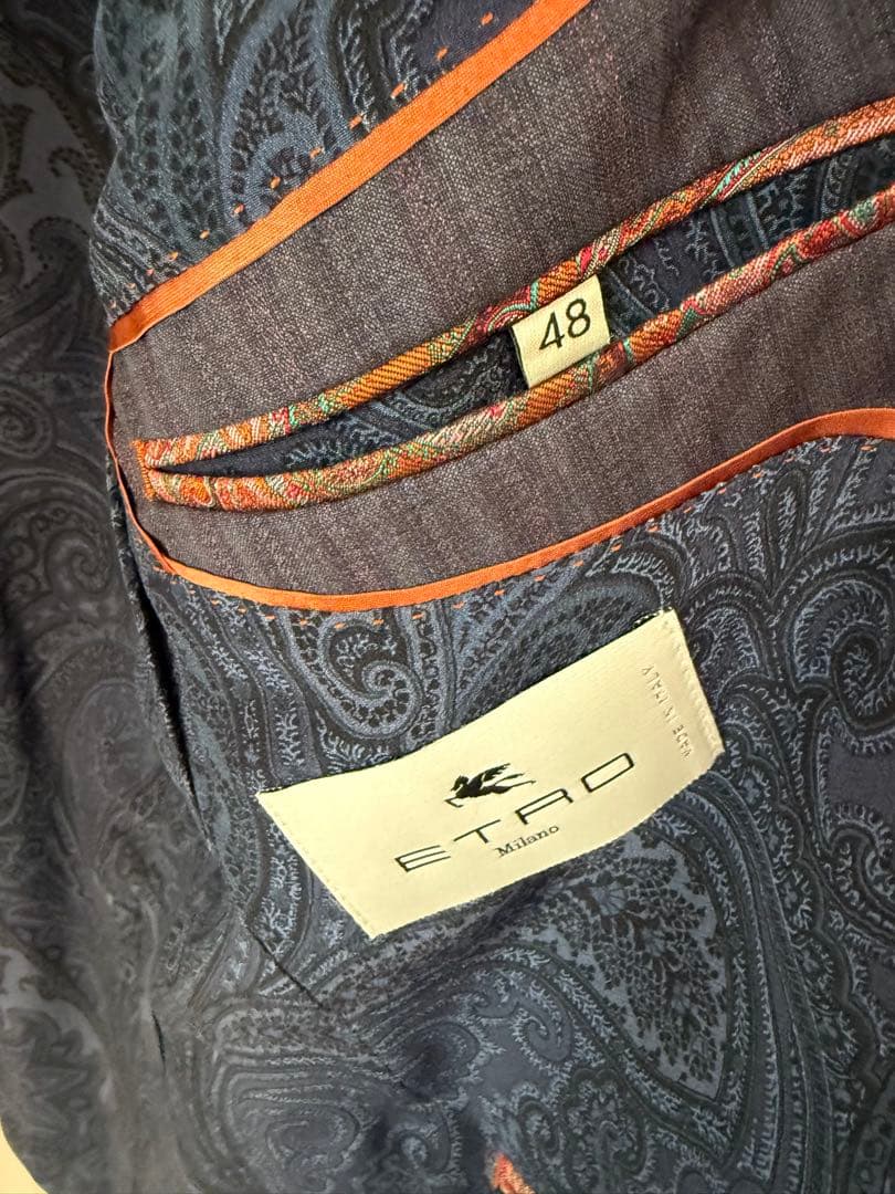 【ETRO】ジャケット ネイビー 48（M相当）美品