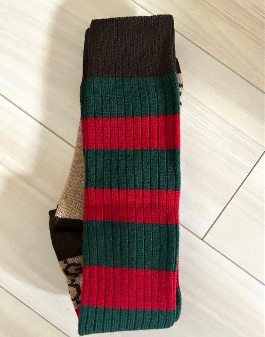 【本日限定★SALE】16,800円 新品タグ付 GUCCIグッチGG柄　靴下