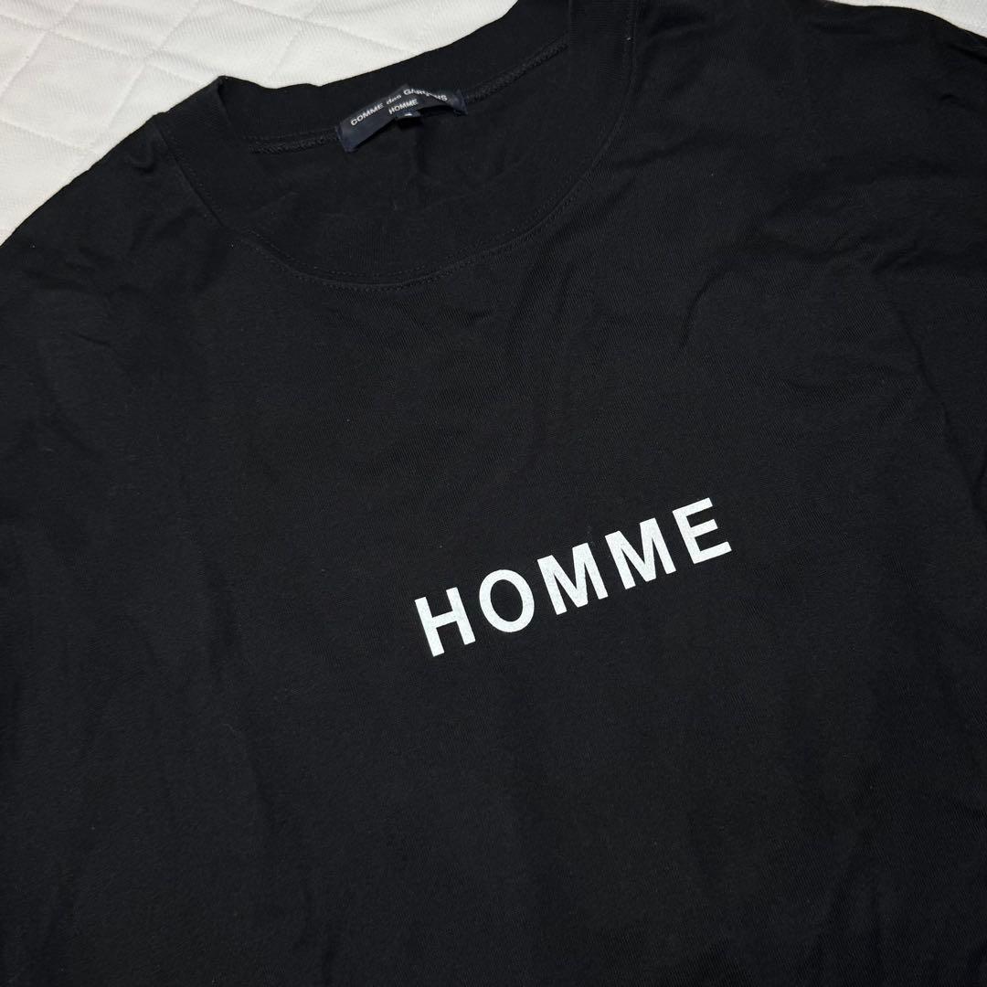 COMME des GARÇONS HOMME ブラック Tシャツ S