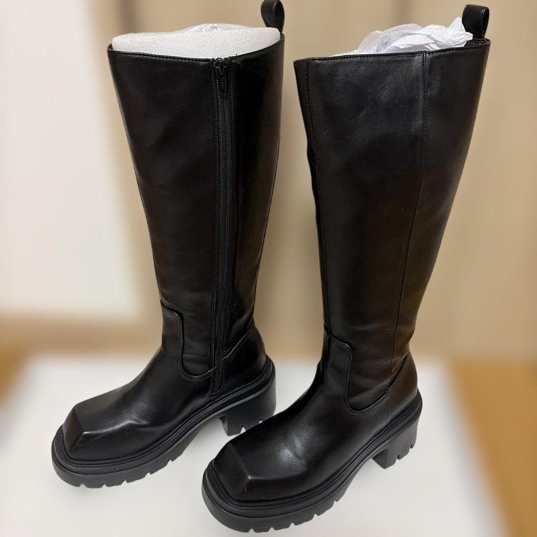 SLY SQUARE TOE KNEE ブーツ