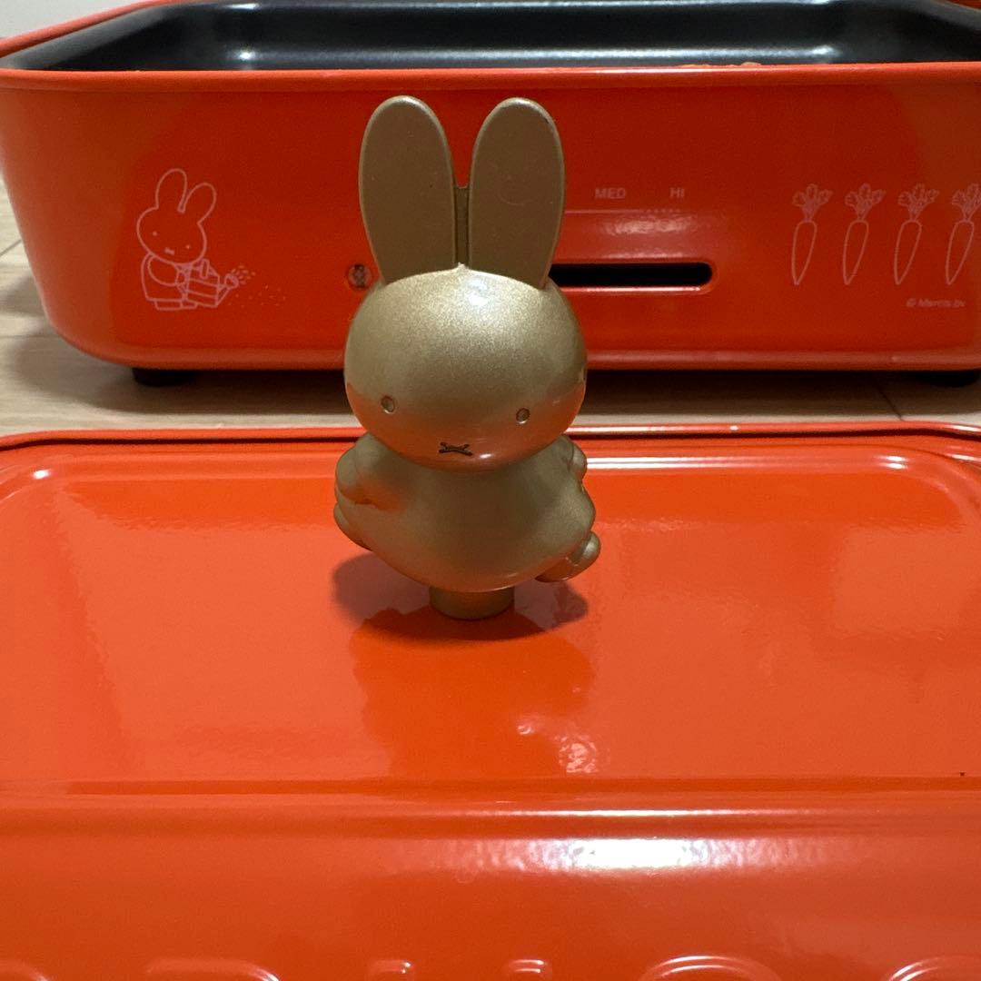 【最終値下げ】【美品】BRUNO ホットプレート オレンジ ミッフィー 鍋付