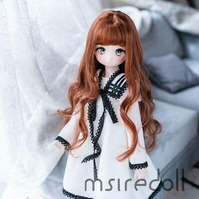 F53 BJD 1/3 人形 ドール ウィッグ カツラ 耐熱 ハンドメイド