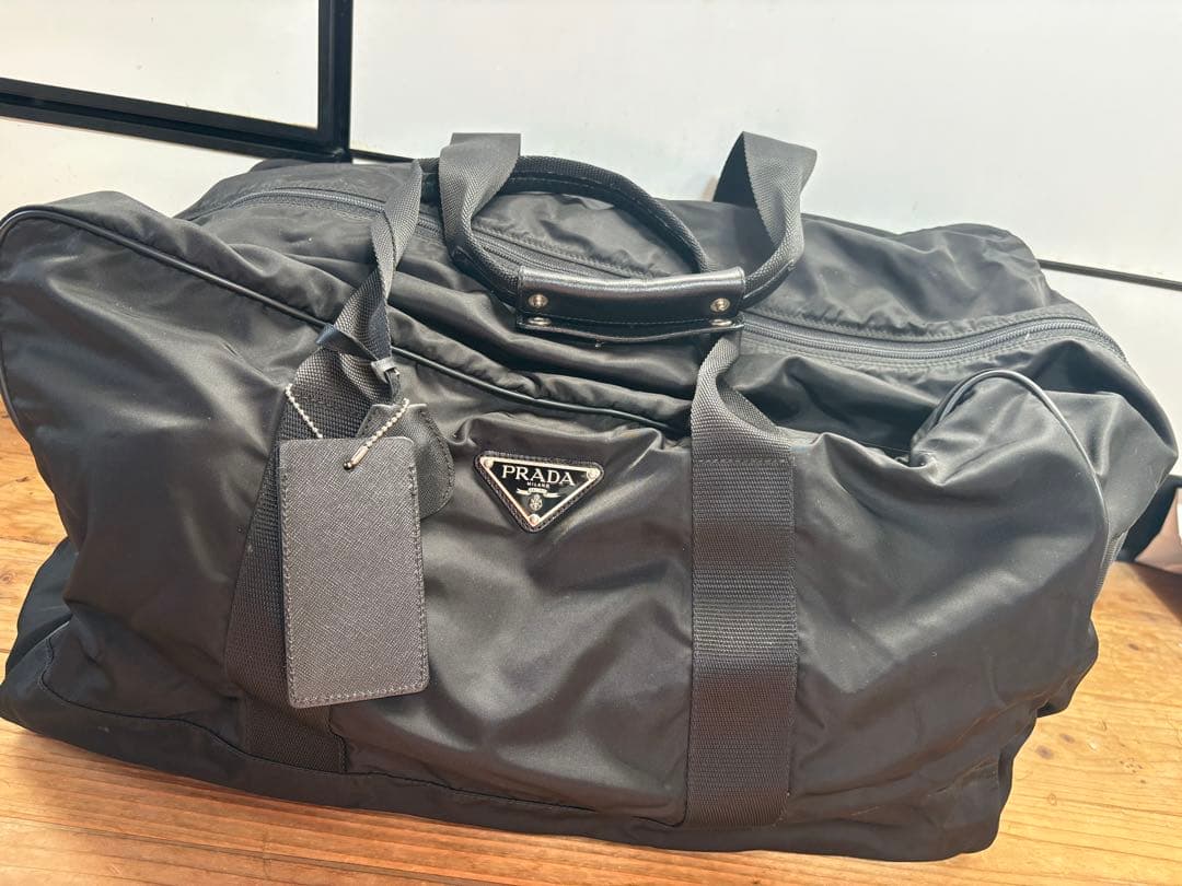 【Mii】PRADA ブラック ボストンバッグ