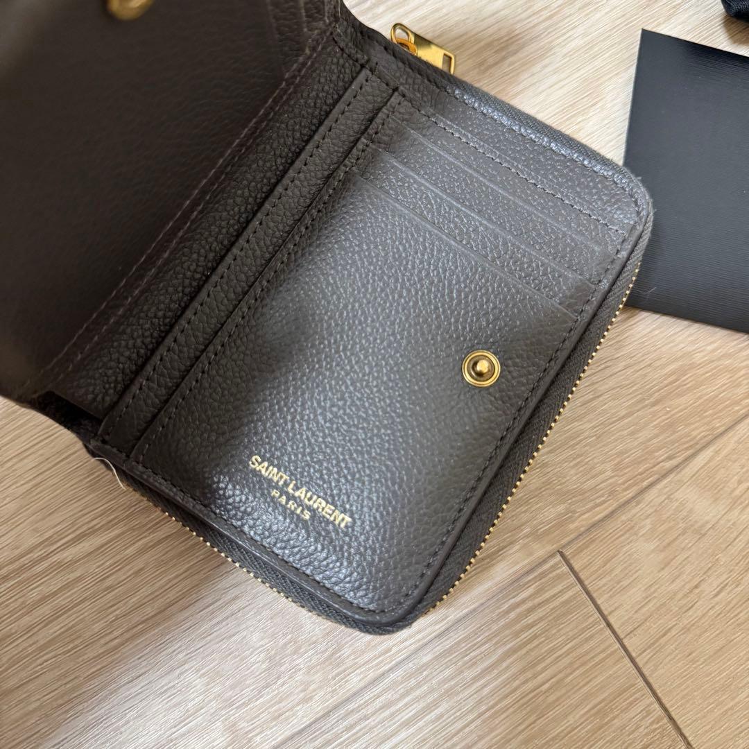 美品　サンローラン　財布　二つ折り　SAINT LAURENT レディース