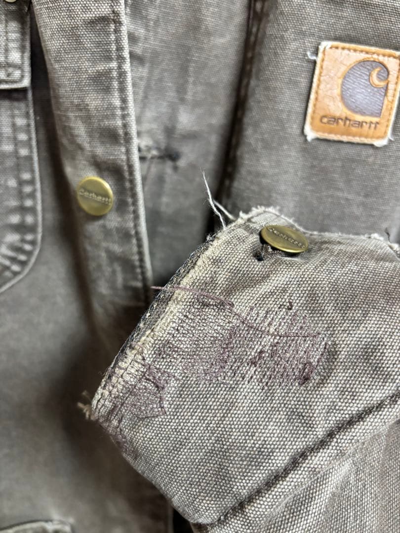 【最終値下げ】carhartt カバーオール ミシガンチョアコート ブラウン