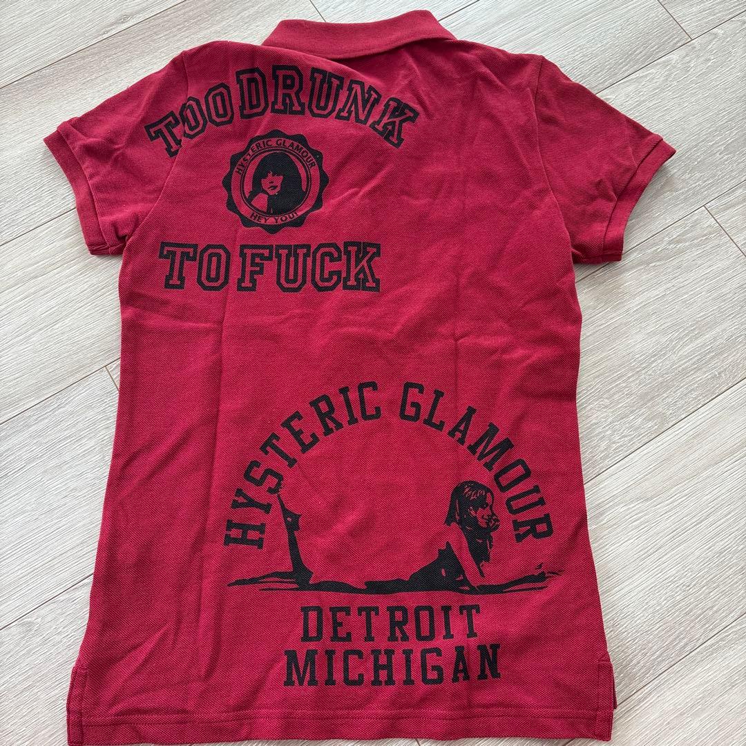 HYSTERIC GLAMOUR 赤 ポロシャツ 半袖　新品