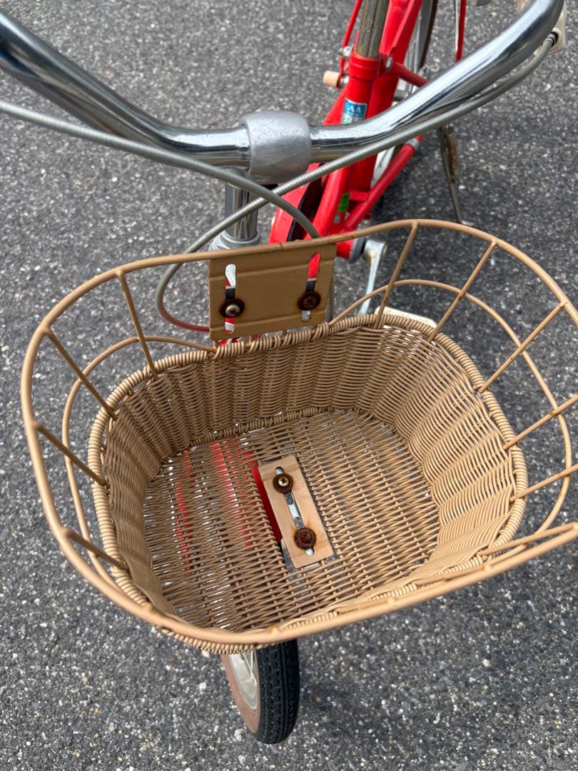 HACCHI 子供用自転車 赤 かご付き
