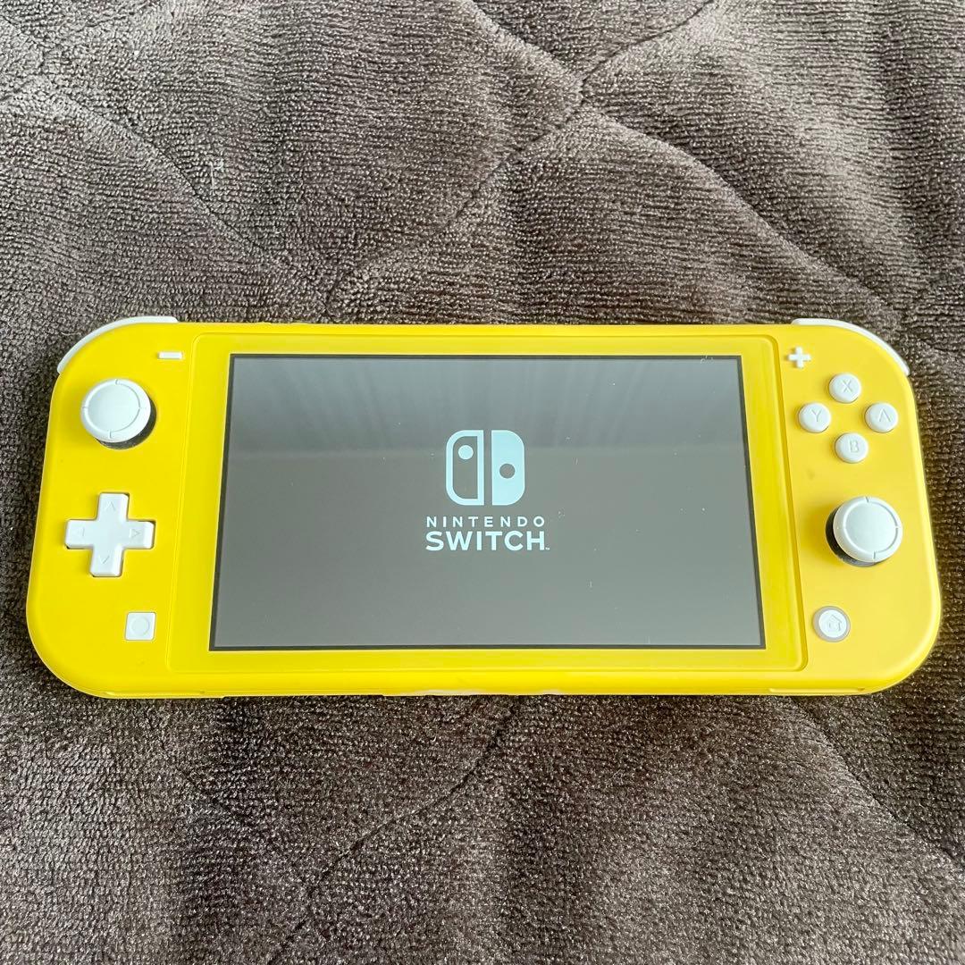 Switchライト イエロー ジャンク品 右スティック 箱付き