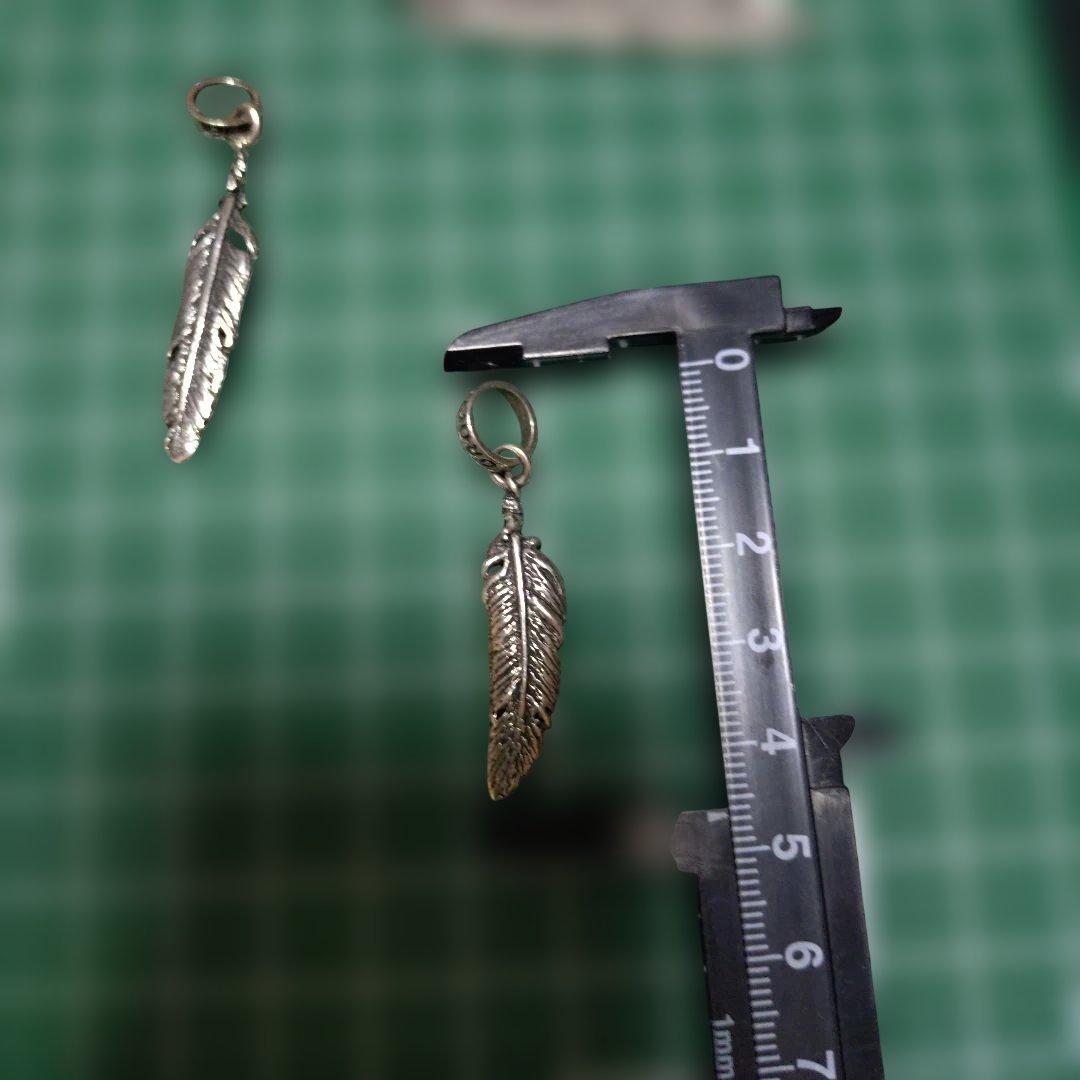 ロイヤルオーダー　シルバー 羽根モチーフ ネックレスチャーム 3個セット