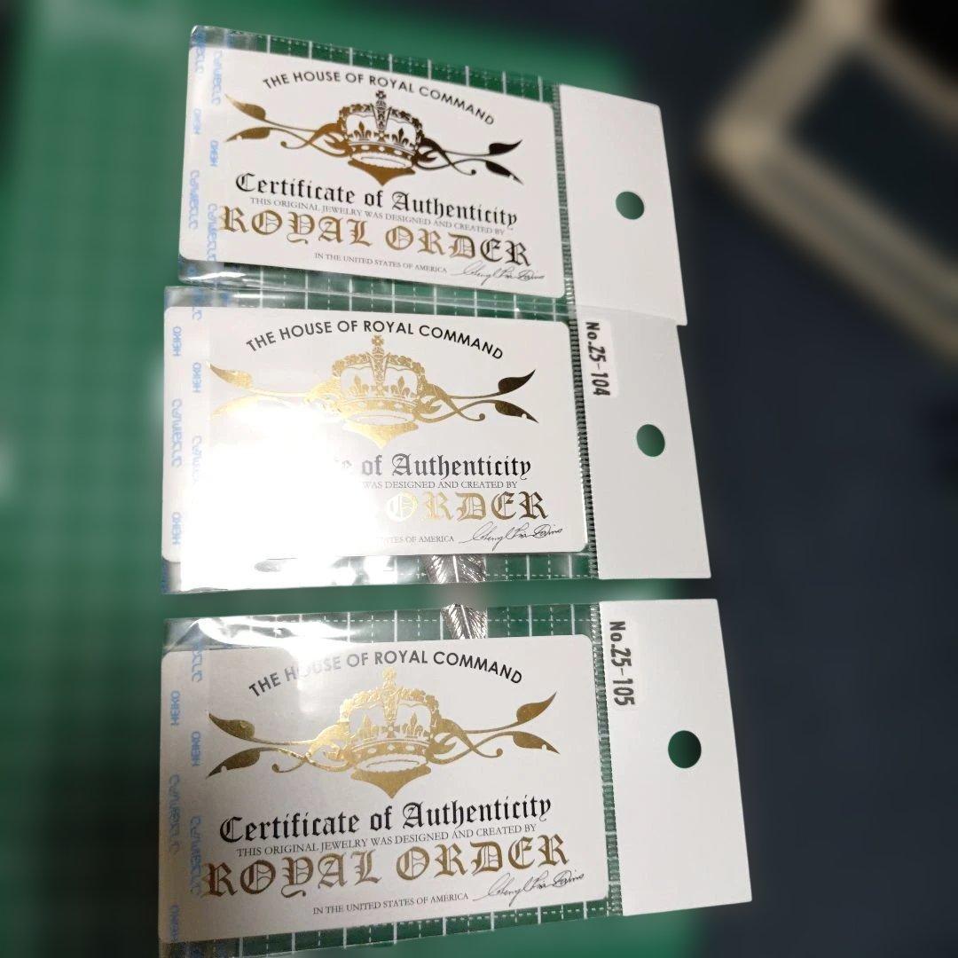 ロイヤルオーダー　シルバー 羽根モチーフ ネックレスチャーム 3個セット