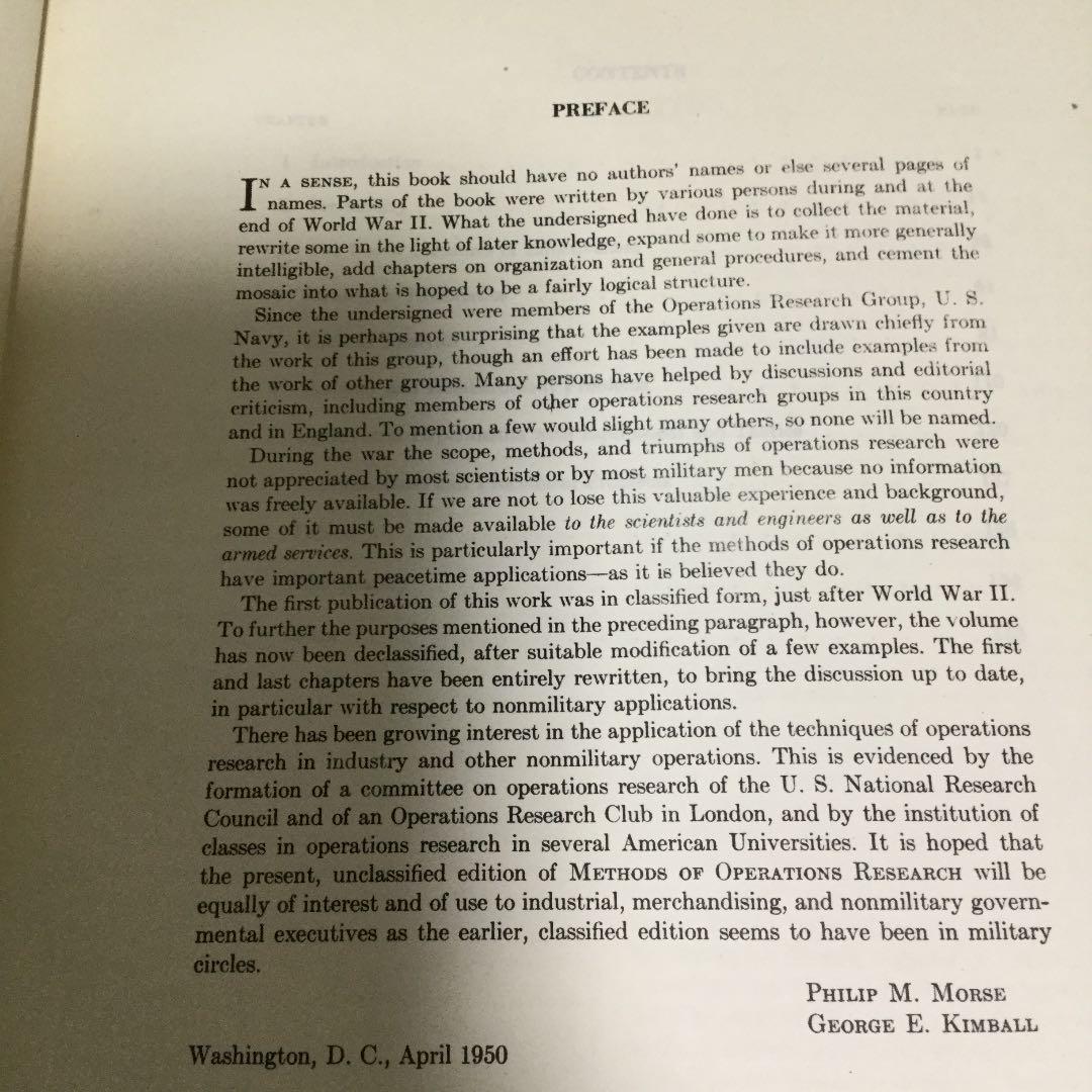 ビジネス・経済 Method of Operations Research Morse