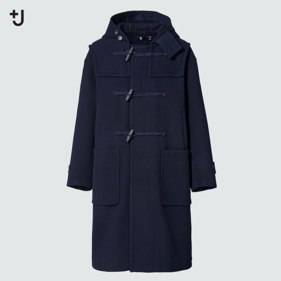 希少大きいサイズUNIQLO+JオーバーサイズダッフルコートネイビーXXL