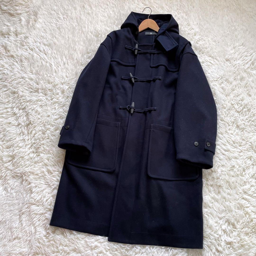 希少大きいサイズUNIQLO+JオーバーサイズダッフルコートネイビーXXL
