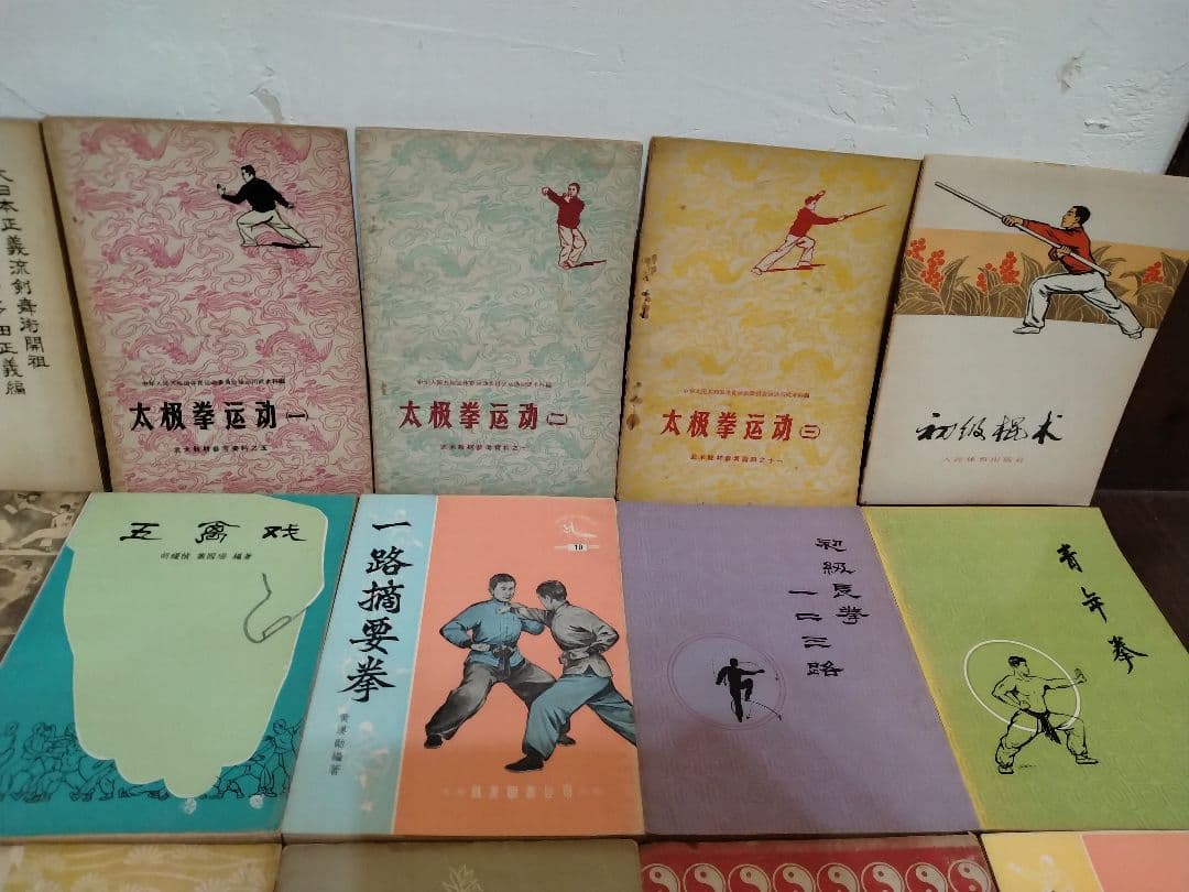 【信】中国武術本まとめ 太極拳/八卦掌/龍鳳双剣/一路摘要拳/青年拳/梅花落拳他