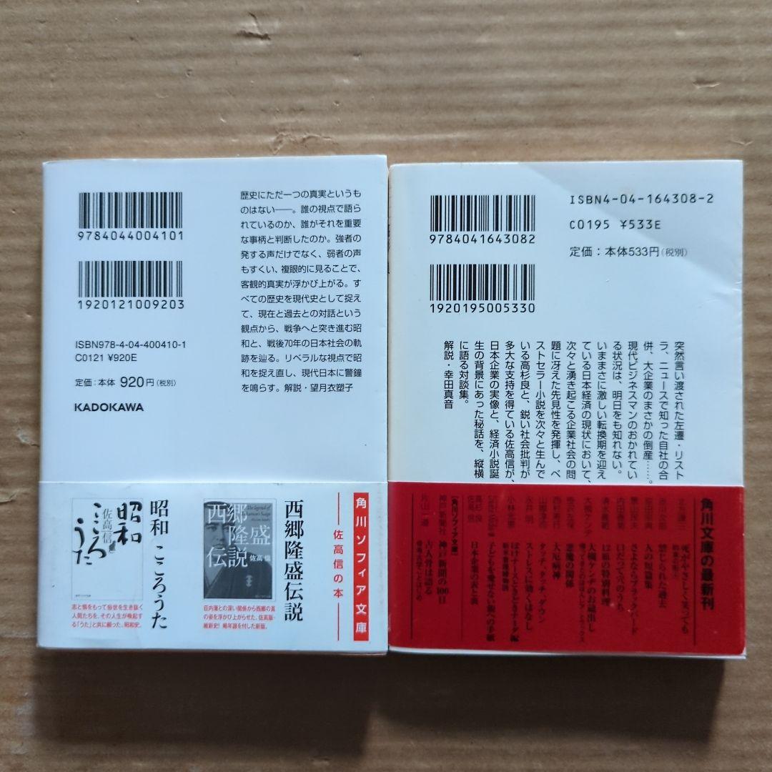 佐高信の昭和史　日本企業の表と裏　高杉良　金融ビジネス倒産リストラ生き残り