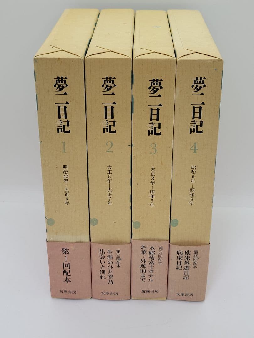 夢二日記 全4巻 長田幹雄 筑摩書房