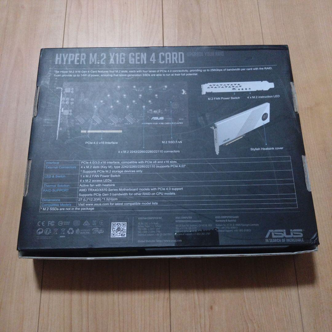 HYPER M.2 X16 GEN 4 CARD　ASUS