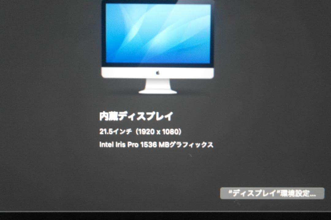 apple iMac 2013 21.5inch 8GB HDD1TB ジャンク
