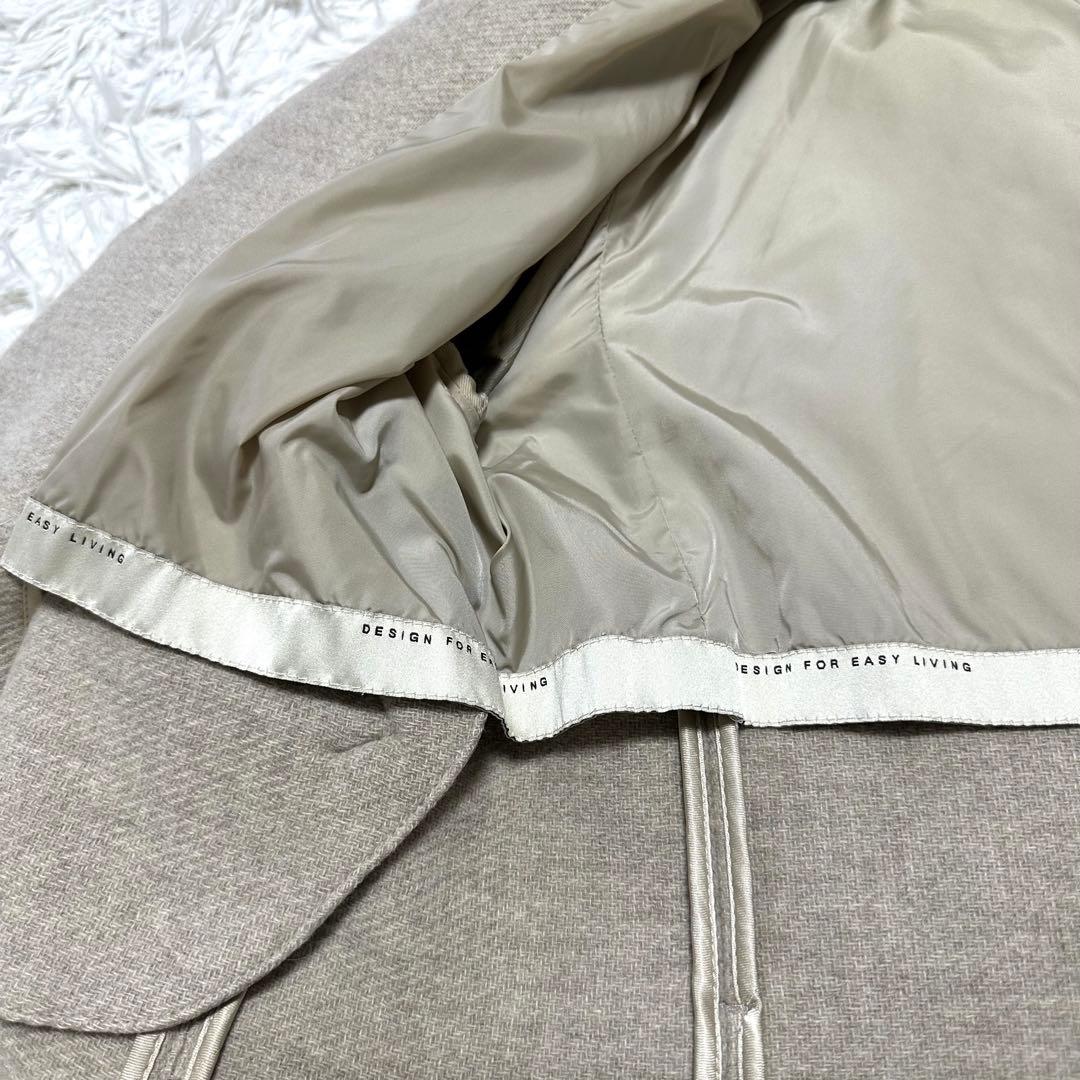 'S MaxMara エスマックスマーラ　アンゴラ入り　ロングコート　フード付き
