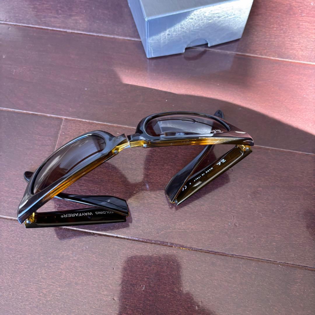 Ray-Ban 折りたたみ式 ブラウン サングラス