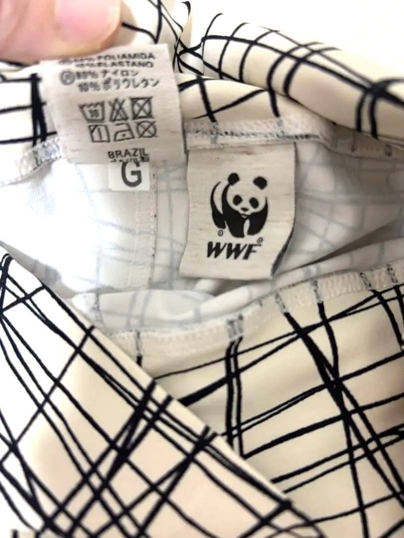 WWF ヨガウェア グリッドパターン サイズG