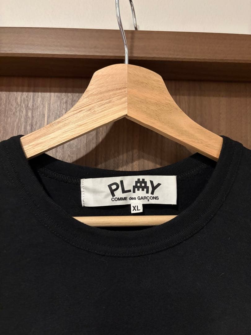 PLAY COMME des GARÇONS invader Tシャツ XL 黒
