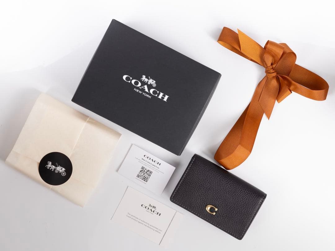 COACH 黒 レザー 名刺入れ 新品未使用