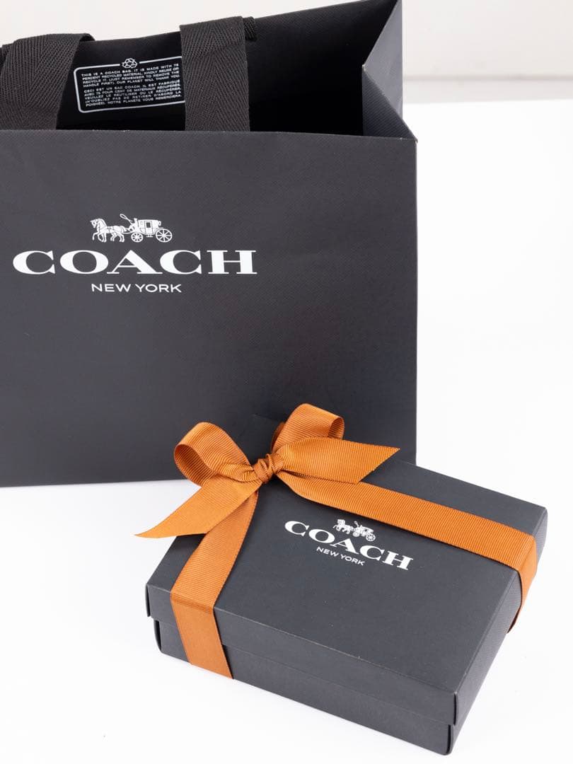 COACH 黒 レザー 名刺入れ 新品未使用