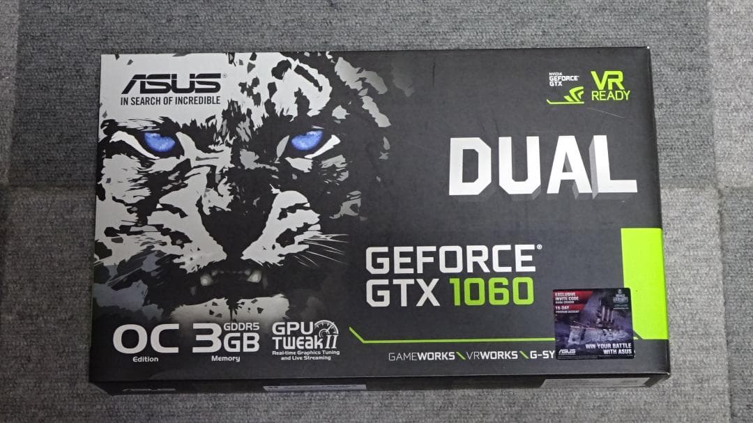 グラフィックボード・グラボ・ビデオカード ASUS DUAL GTX1060 3GB